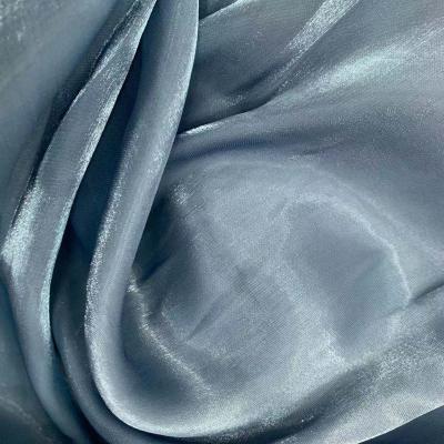 China QUICK DRY Iridescent Silk Like Satin Organza Fabric for sale