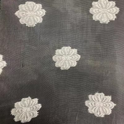 China QUICK DRY high quality floral sheer jacquard organza fabric for kid dress for sale