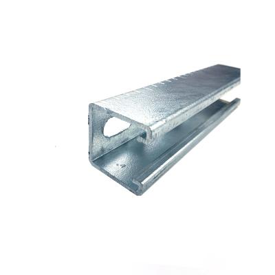 China Aluminum Steel Support System Strut Zinc Passivated Iron Pre-Galvanized Iron Strut Support 2 Inch C Channel for sale