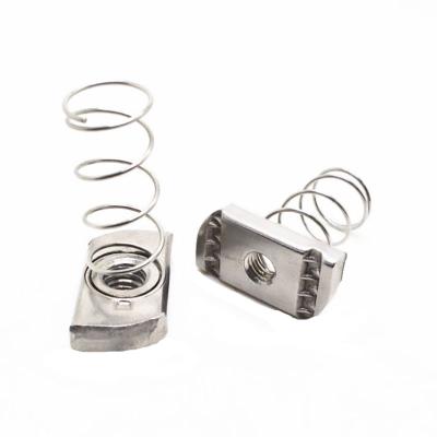 China Profile Accessory Stainless Steel Spring U Clip Nut Channel Nuts Steel Channel Slot Nut for sale