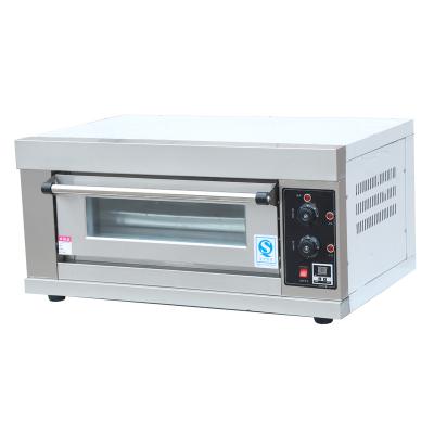 China Microcomputer Panel Equipment Cake Bread Oven 1 Deck Pizza Commercial Electric Baking Bakery Oven for sale