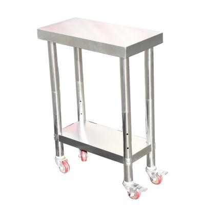 China Easily Assembled Commercial Kitchen Equipment Stainless Steel Tables Food Prep Stainless Steel Console Table for sale