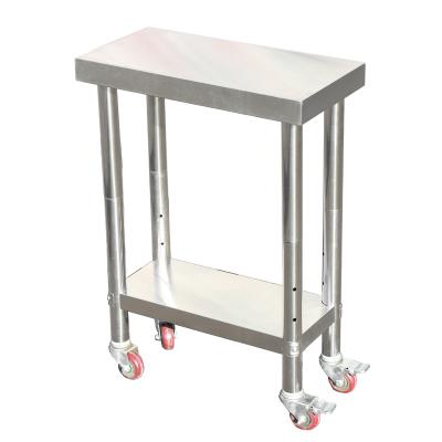 China Easily Assembled Stainless Steel Table For Prep And Work Commercial Metal Kitchen Work Table With Adjustable Under Shelf for sale