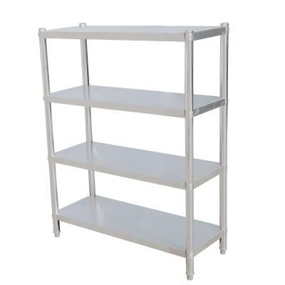 China Stainless Steel Plate Rack Equipment Kitchen Restaurant Adjustable Legs For Sale Metal Shelf Storage Shelf for sale