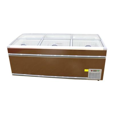 China Commercial Single-temperature Supermarket Display Cabinet Freezer Cabinet Island Freezer Island Display Cabinet Freezer for sale