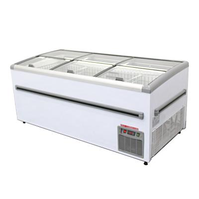 China Single-temperature Commercial Supermarket Display Sliding Freezer Supermarket Fridge for sale