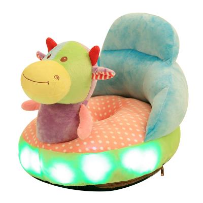 China Glowing Plush 50cm Kid Children Small Learn Sit Sofa Kindergarten Baby Lazy Chair Wash Birthday Gift Removable Plush Toys for sale