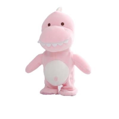 China Plush OEM Electric Dinosaur Toys Present Valentine Dinosaur Electric Walking Dolls for sale