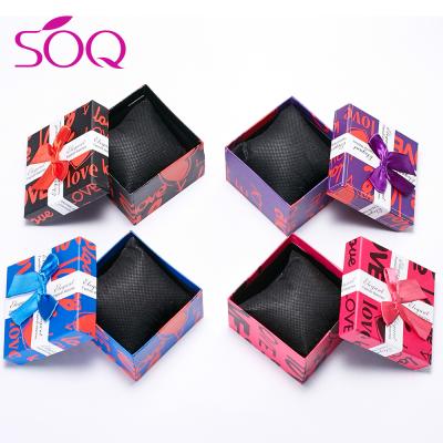 China Fancy Multi Colors Jewelry Box Earrings Necklace Rings Paper Gift Box For Jewelry Packaging for sale