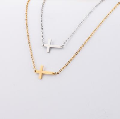 China European and American fashion stainless steel creative FASHIONABLE cross pendant necklace for sale