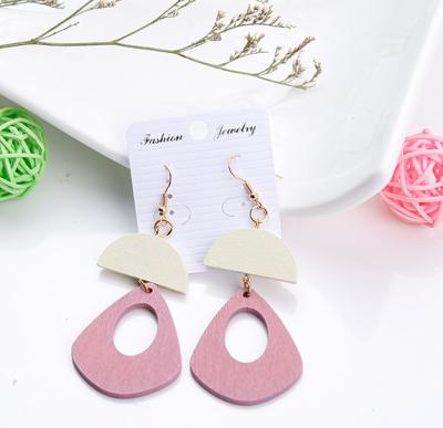 China Korea factory wholesale casual/sporty cheap pink fashionable clear circle earrings set for girl for sale