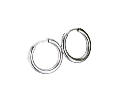 China Hiphop simple vintage stain steel hop circle earrings creolen ohrringe for sale