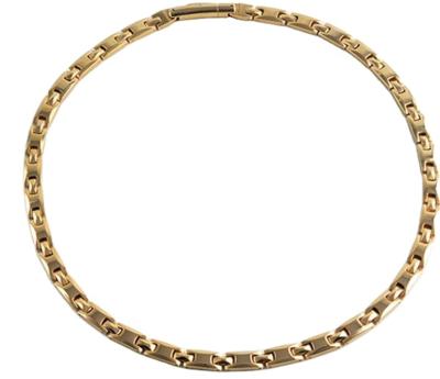 China CLASSIC Stainless Steel 18K Gold Plated Simple Chains Necklace For Men for sale