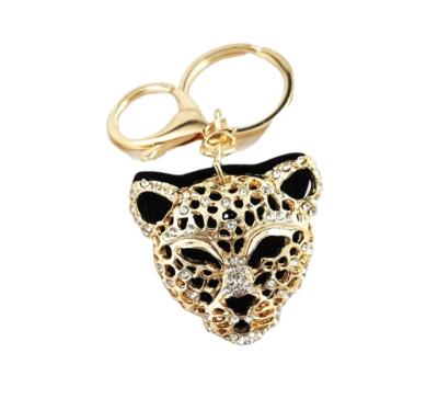 China Metal Personality Leopard Animal Stainless Steel Key Chain Ring for sale