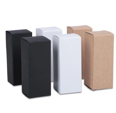 China Recycled Materials Customized White Empty Simple Logo Art Paper Cardboard Paper Package Boxes For Dropper Bottle for sale