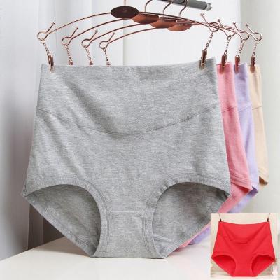 China L-2XL Antibacterial Women Briefs High Waist Plus Size Cotton Underwear Soft Breathable Comfortable Women's Cotton Panties for sale