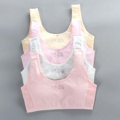 China QUICK DRY Mesh Breathable Puberty Quality Sports Bras Small Vest Tube Top Designer Wholesale Young Girls Cotton Bra Student For Young Girl for sale