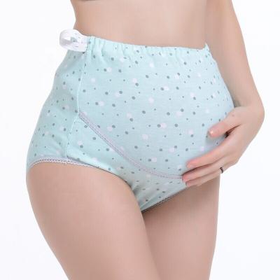 China Cute Soft Short Briefs Cotton Panties Support Radiation Protection Waist Tops Adjustable Pregnancy Abdominal Maternity Underwear For Pregnant Women for sale