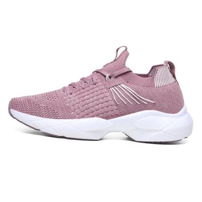 China Fashion trend comfortable light weight sports new style meshWomen's casual single shoes female students running shoes for sale