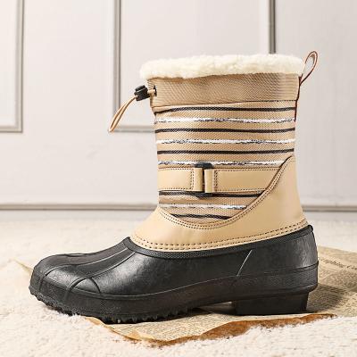 China Wholesale Hot Sale Winter Woman Round Snow Boots Warm Flat Heel Short Boots Cotton Shoes for sale