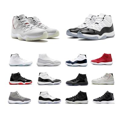 China 2022 Newest High Quality AJ Sneakers 11 13 Cool AJ Shoes Sports Basketball Shoes Gray Playoffs Pure Purple Retro 11s 11 13 Retro Shoes for sale