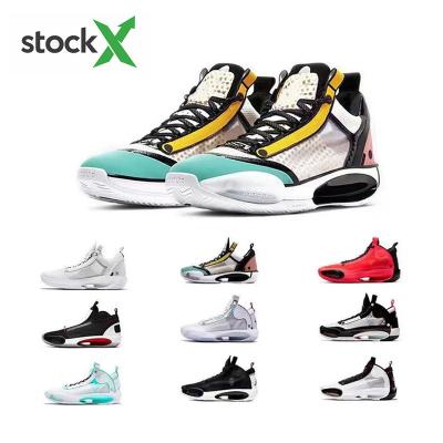 China Amber Rise Shoes High Quality Air Cushion Sneakers 34Double Basketball Shoes Shock Absorption PE Wear Resistant Shoes For Jordan 34 for sale