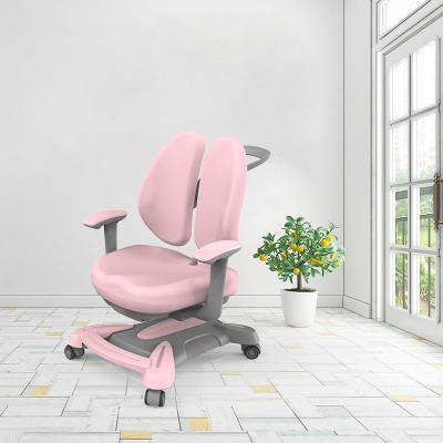 China Modern Children's Desk Chair With Arm Table Chair For Kids Study Pink Children's Desk Chair for sale