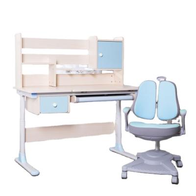 China Modern Multi Functional Kids Study Desk Kids Study Table Chair Set Children Desk Study Table With Draws for sale