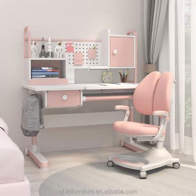 China Modern Kids Furniture Ergonomic Study Table With Chair Set Wooden Study Desk for sale