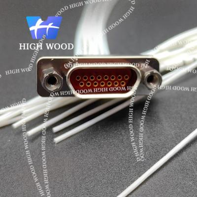 China J30J SERIES MICRO-D Connectors,J30J-15ZKP  L=200 ,J30J SERIES TWISTED PIN MICRO RECTANGULAR ELECTRICAL CONNECTOR à venda