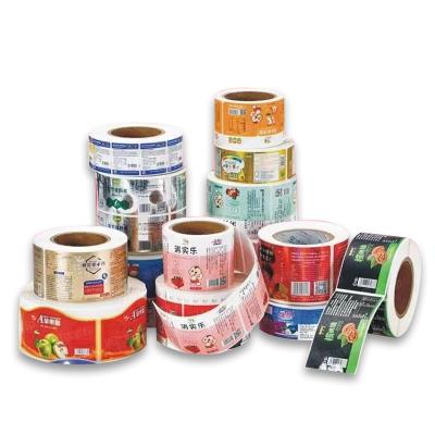 China Waterproof Custom Printed Adhesive Paper Labels Factory Packaging Color Printing Self Adhesive Food Label for sale