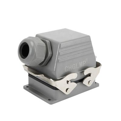 China CHGLMP Automotive HE Series Rectangular Side Entry 6 Pin Industrial Heavy Duty Connector for sale