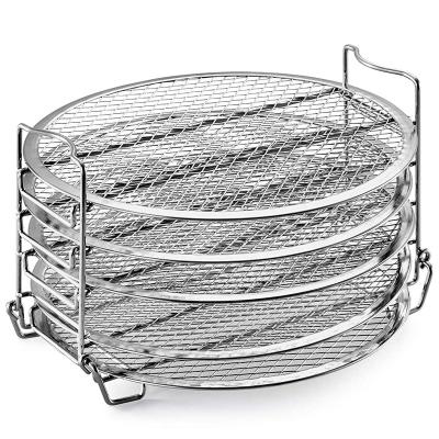 China Dehydrator Dustproof Rack for Accesory Pressure Cooker Air Fryer Dehydrating Rack, 6.5 Quart and 8 Quart, Food Grade Stainless Steel Five Layers for sale