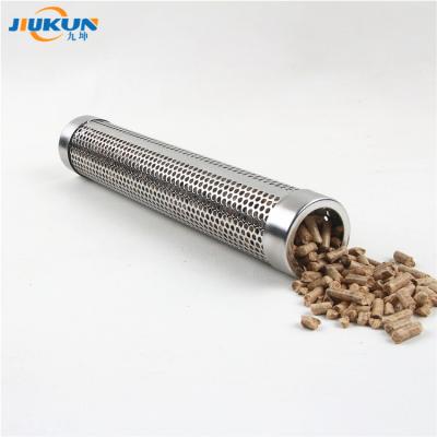 China Food Grade Stainless Steel BBQ Pellet Smoker Easily Cleaned Wooden Tube Adds Wonderful Smoking Flavor For Grilling Food for sale