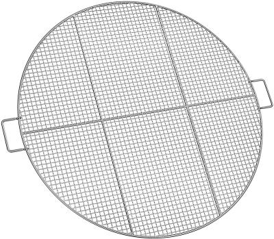 China Dustproof Portable Wire Mesh Outdoor Backyard Camping BBQ Fire Pit Grill Cover Made of Stainless Steel 22inch for sale