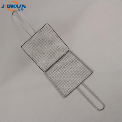 China Solid Stainless Steel BBQ Rod Foldable Cooking Grates Dustproof For Grill for sale