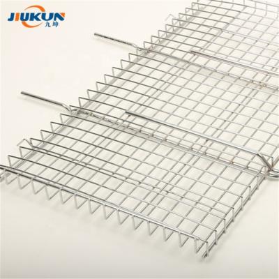 China Dustproof BBQ Grill Basket Made From Heavy Gauge Stainless Steel for sale