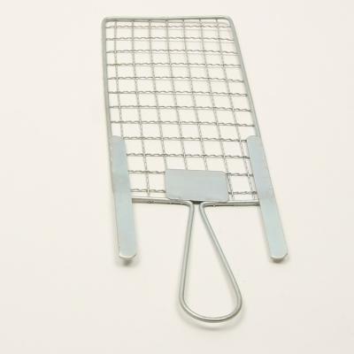 China Dustproof Galvanized Disposable BBQ Grill Rack BBQ Grilling Net Roast Meat Barbecue Grill Pan for sale