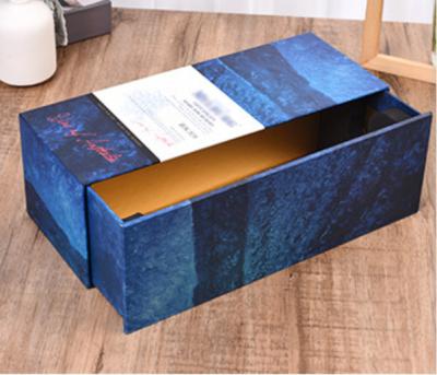 China Handmade high quality wooden wine box MDF whiskey gift box wine packaging de pra de caixas vinhos de pra de caixas for sale