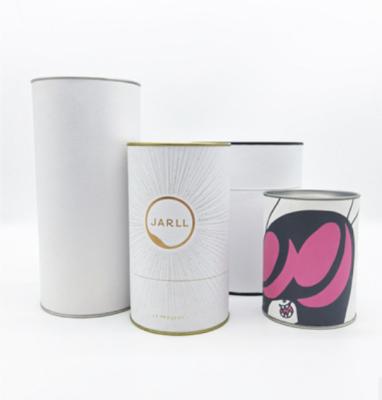 China Handmade Custom Degradable Red Cylinder Bottle Liquor Packaging Round Wine Tube Tin Box for sale