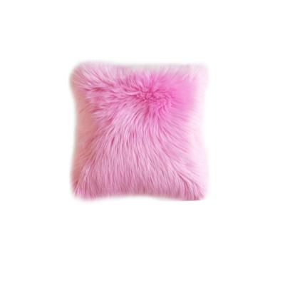 China Sofa Pillowcase Luxury Velvet Car Fluffy Cushion Cover Soft Plain Seat Technics Decorative for sale