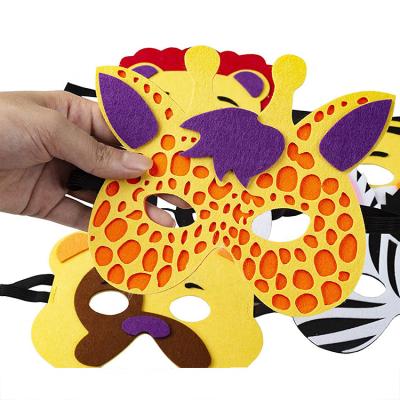 China Eco - Friendly Custom Christmas Halloween Face Mask Cheap Felt Masks Party For Kids for sale