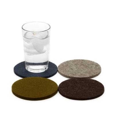 China Customizable Felt Tableware Mat Felt Disposable Coaster Set Tableware Plant Mug Tray for sale