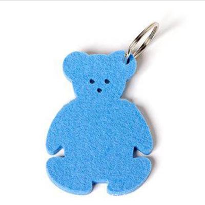 China Customized Cute Felt Design Wool Felt Key Ring Key Chain For Promotional Gift for sale