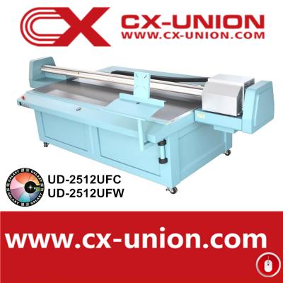 China Galaxy UD-2512UFC card printer 8 feet large format foam board printing machine digital UV flatbed printer billboard for sale