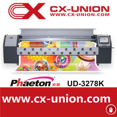 China Bill Printer 10 Feet Wide Format SPT Solvent 510 50PL Directs Pheaton Outdoor Vinyl Printing Machine for sale