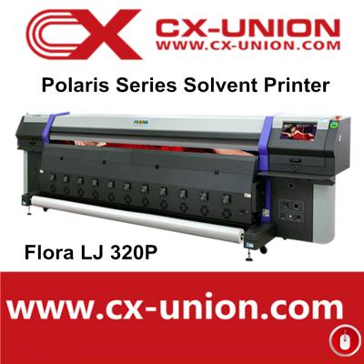 China Outdoor Commercial Machine Printing Polaris lj320p Flora Printer Printing Spectra Banner Digital Vinyl Cable Film Card Printer for sale