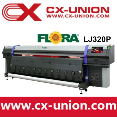 China panaflex high resolution digital wide outdoor eco Flora lj320p machine card printer printing solvent printer for sale