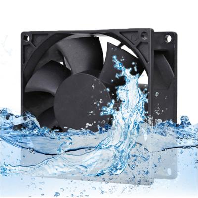 China Air Cooling 80mm 8020 Axial Flow Ventilation Fan 80x80x20mm 12v 24v IP68 Waterproof Brushless DC Axial Fan for sale