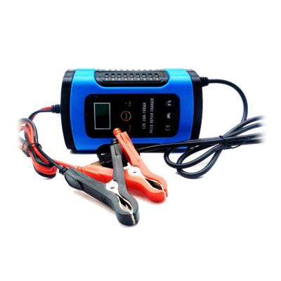 China 12V 6A Electric Bike Motorcycle Car Battery Charger Pulse Repair Lead Acid Battery Charger with Smart Control Compensation for sale